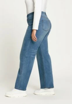 Ulla Popken Jeansy Straight Leg - Light Denim Blue -Ulla Popken a1a0944b61db4d95b8c783da9732f6e6