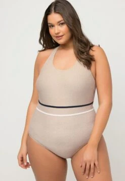 Ulla Popken Kostium Kąpielowy - Sable