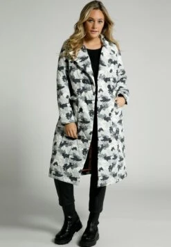 Ulla Popken Krótki Płaszcz - Stahlgrau