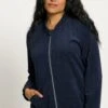 Ulla Popken Bluza Rozpinana - Marine