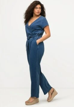 Ulla Popken WEITES BEIN - Kombinezon - Blue Denim -Ulla Popken a5f3fcffbfa84d73ae05044d691daac9