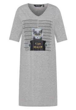 Ulla Popken Koszula Nocna - Light Grey Melange -Ulla Popken a85a88c7eea9487e8c7a76784a1d15da