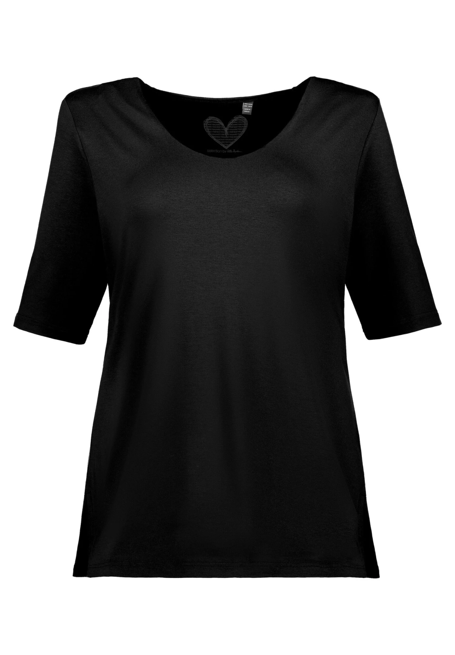 Ulla Popken T-shirt Basic - Black 3 Ulla Popken T-shirt Basic - Black
