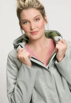 Ulla Popken HYPRAR - Kurtka Przejściowa - Olijf -Ulla Popken aae260cb255f464abaaecb73eb35b22e