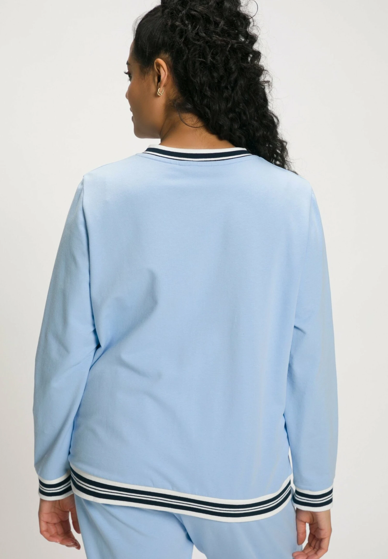 Ulla Popken Bluza Rozpinana - Eisblau 4 Ulla Popken Bluza Rozpinana - Eisblau - obrazek 2