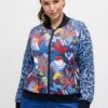 Ulla Popken Kurtka Bomber - Pastel Teal Multi