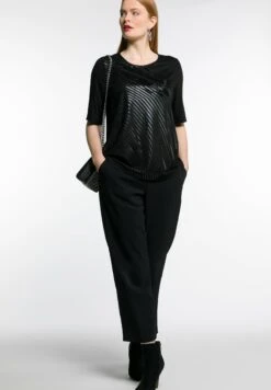 Ulla Popken T-shirt Z Nadrukiem - Schwarz -Ulla Popken b053b0621ec74dbcbdadf5f87aac2fde