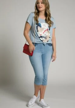 Ulla Popken Szorty Jeansowe - Light Blue -Ulla Popken b11e8f8e8aaf43c4b61c7673fe704427