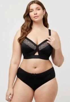 Ulla Popken Biustonosz Z Trójkątną Miseczką - Schwarz