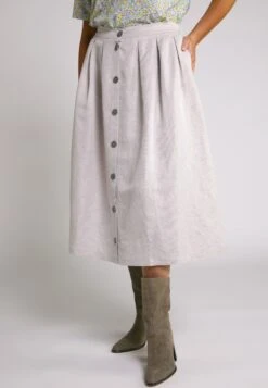 Ulla Popken COMFORT - Spódnica Trapezowa - Dunkelbeige