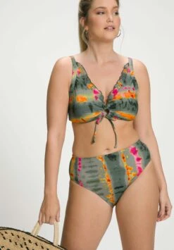 Ulla Popken SET - Bikini - Loden Green Stripe 8 Ulla Popken SET - Bikini - Loden Green Stripe -Ulla Popken b3412369eb7c41e6af0b79d2c5096ef4