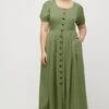 Ulla Popken Długa Sukienka - Light Green 2 Ulla Popken Długa Sukienka - Light Green -Ulla Popken b4711769158c4ee9bcbc5b2d701c96e5