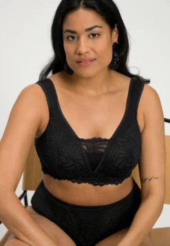 Ulla Popken Biustonosz Bustier - Schwarz -Ulla Popken b4741cd7acaf4f20bf155744df900524