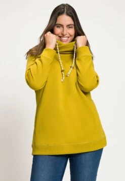 Ulla Popken Bluza - Dark Mustard Yellow -Ulla Popken b68156e435114f1b89a891a6fdf0553c