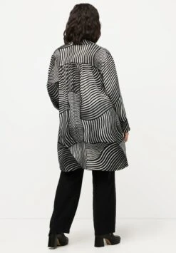 Ulla Popken Kurtka Wiosenna - Black -Ulla Popken b68820b537d94af3b515160b6292a217