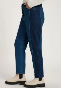 Ulla Popken INSET STRETCH MOM - Jeansy Straight Leg - Blue Denim -Ulla Popken b6980b16d2f24f99a8480c9eda348e6c