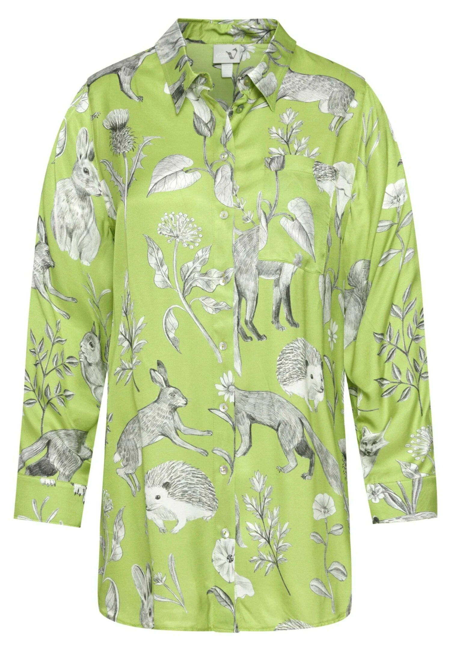 Ulla Popken LANGE MOUWEN - Koszula - Hooigroen 6 Ulla Popken LANGE MOUWEN - Koszula - Hooigroen - obrazek 4