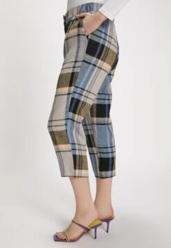 Ulla Popken Spodnie Materiałowe - Camel Multi -Ulla Popken b7ca686d089e4fc49da6869a607b941a