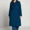 Ulla Popken Klasyczny Płaszcz - Indigo Denim -Ulla Popken b8302fc085334b79992ca5b5a59c2829