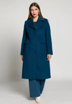Ulla Popken Klasyczny Płaszcz - Indigo Denim