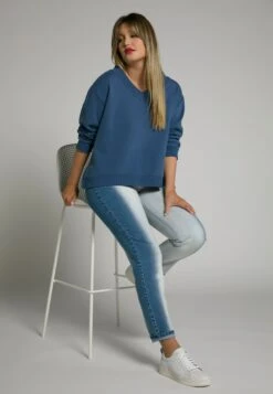 Ulla Popken Jeansy Relaxed Fit - Blue Denim -Ulla Popken b88bac4845a747088b99a95ef54828ae