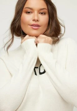 Ulla Popken Sweter - Creme -Ulla Popken b8c21e1e511b44ef9e82b92669e3ebd7