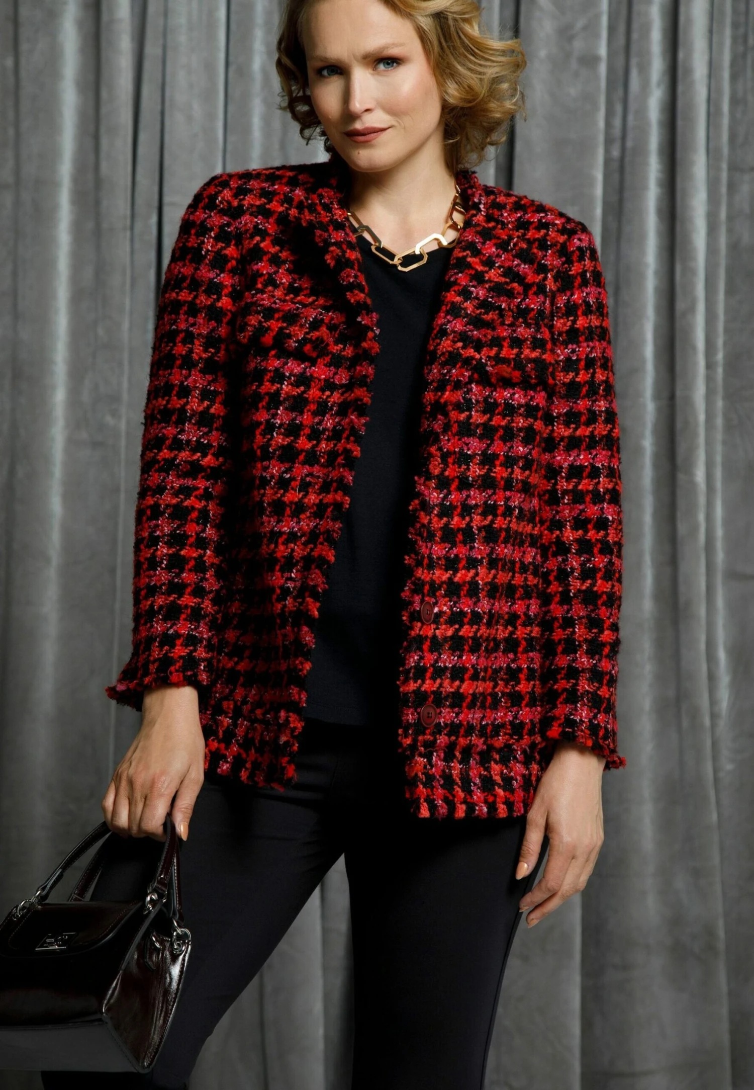 Ulla Popken Kardigan - Rot 5 Ulla Popken Kardigan - Rot - obrazek 3