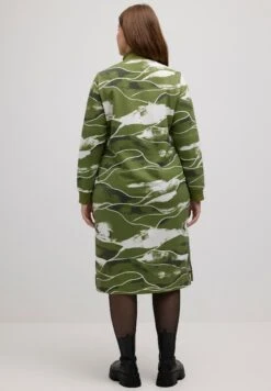 Ulla Popken ABSTRACT LANDSCAPE - Sukienka Letnia - Moss Green Multi -Ulla Popken b92cbc024c564c05af18d0443a4fbfa5