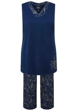 Ulla Popken SET SCHELPEN V-HALS WIJDE PIJPEN MOUWLOOS - Piżama - Inkt 11 Ulla Popken SET SCHELPEN V-HALS WIJDE PIJPEN MOUWLOOS - Piżama - Inkt -Ulla Popken b95b8bf937e244bdbcb2219008d79670