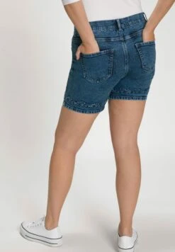 Ulla Popken Szorty Jeansowe - Blue Denim -Ulla Popken bb99162890df4544a02c06113e22bc7a