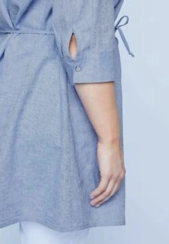 Ulla Popken BELLIEVA - Bluzka - Blue Denim -Ulla Popken bb9ae223fe1c4f009d250e46fa4587ce