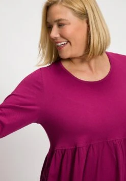 Ulla Popken MIDI-LÄNGE RUNDHALS LANGARM - Sukienka Z Dżerseju - Weinrot -Ulla Popken bddde005ed1743a2b519faf4858f6e8b