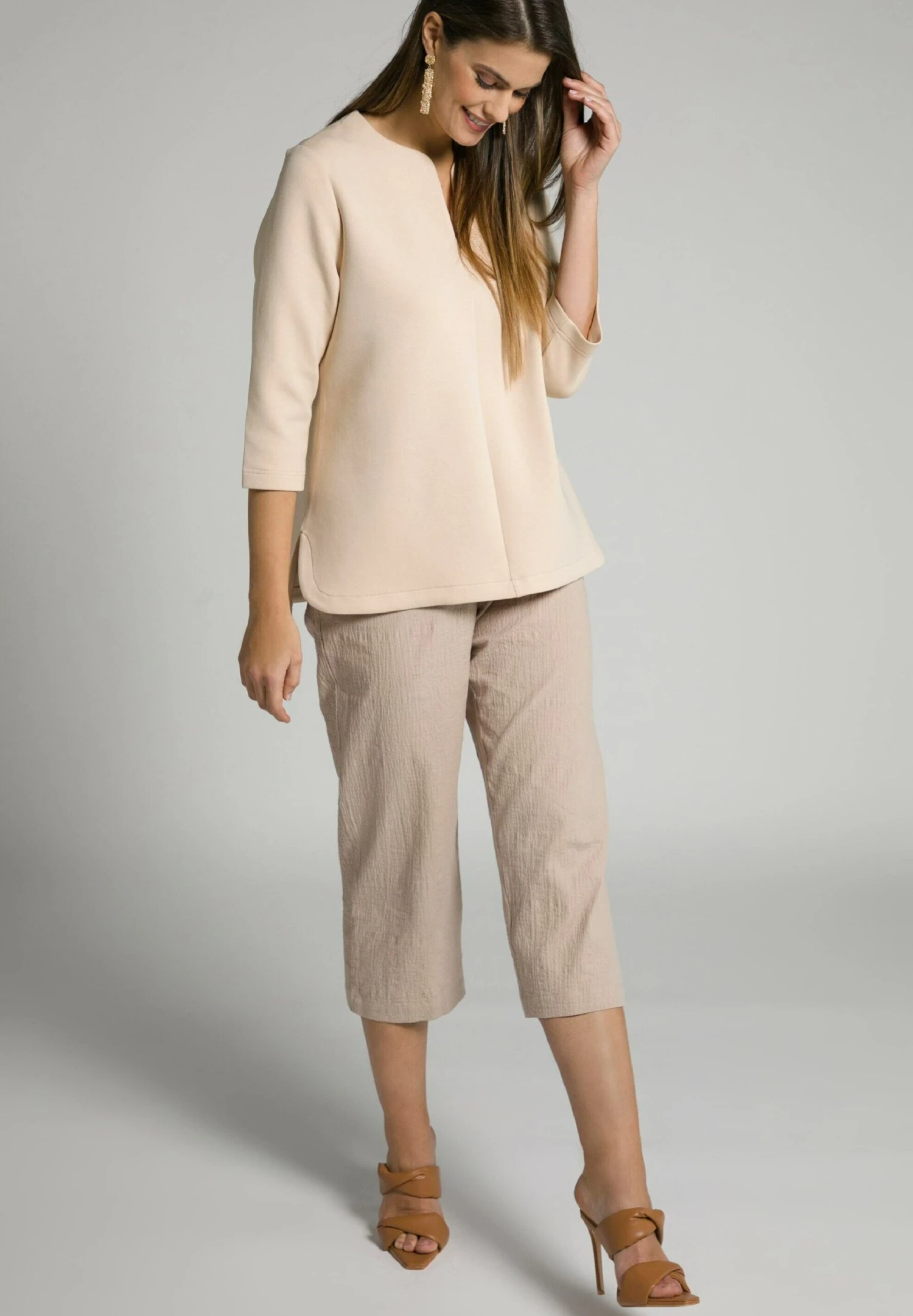 Ulla Popken Bluza - Beige 4 Ulla Popken Bluza - Beige - obrazek 2