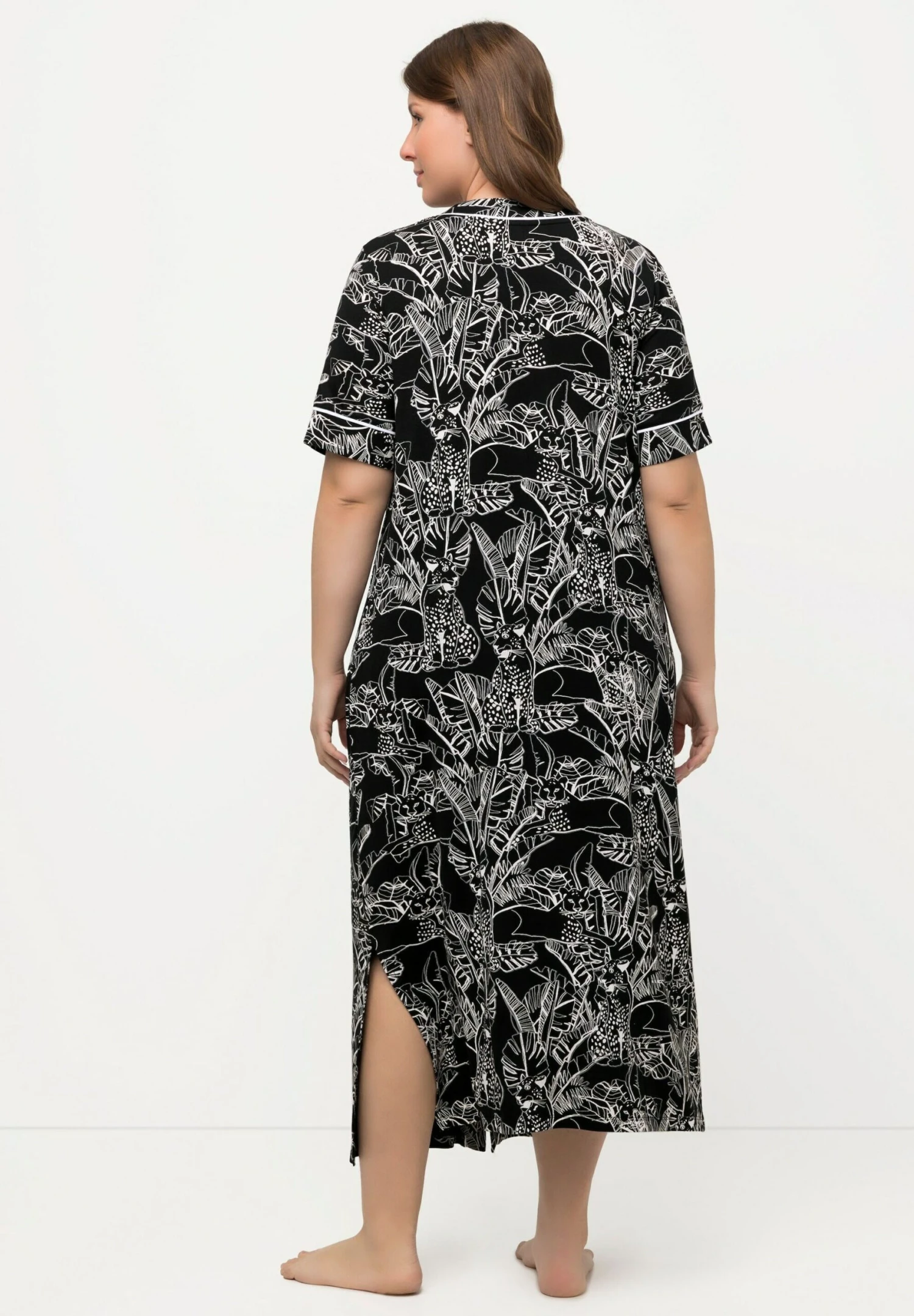 Ulla Popken Koszula Nocna - Noir 5 Ulla Popken Koszula Nocna - Noir - obrazek 3