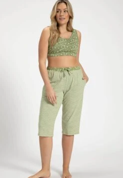Ulla Popken Spodnie Od Piżamy - Sauge -Ulla Popken c1e42461449a4524b995bae50508d0ea
