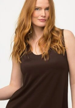 Ulla Popken Top - Marron Pin -Ulla Popken c280973b2fa747bba9343925354c346f