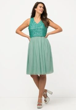 Ulla Popken Sukienka Koktajlowa - Gris Turquoise -Ulla Popken c3fcf80df02949a3aaebb5cd9eb663c6