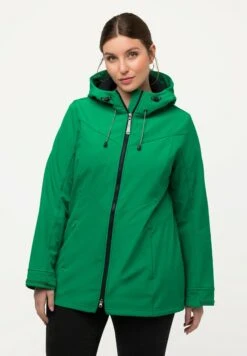 Ulla Popken Krótki Płaszcz - Vert émeraude