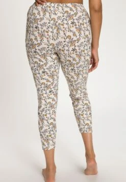 Ulla Popken FLEURS, JAMBE ÉTROITE - Spodnie Materiałowe - Vanille -Ulla Popken c69ca0a865c44166b3ebc1e3edc3a4f6