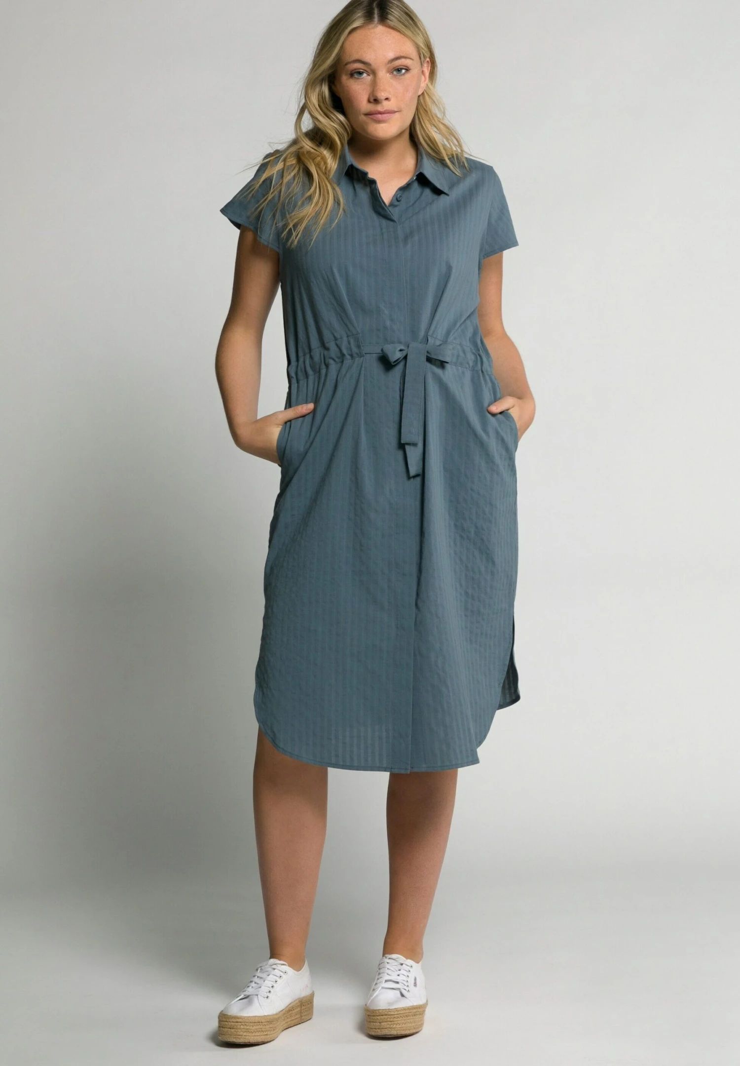 Ulla Popken Sukienka Koszulowa - Stein 3 Ulla Popken Sukienka Koszulowa - Stein