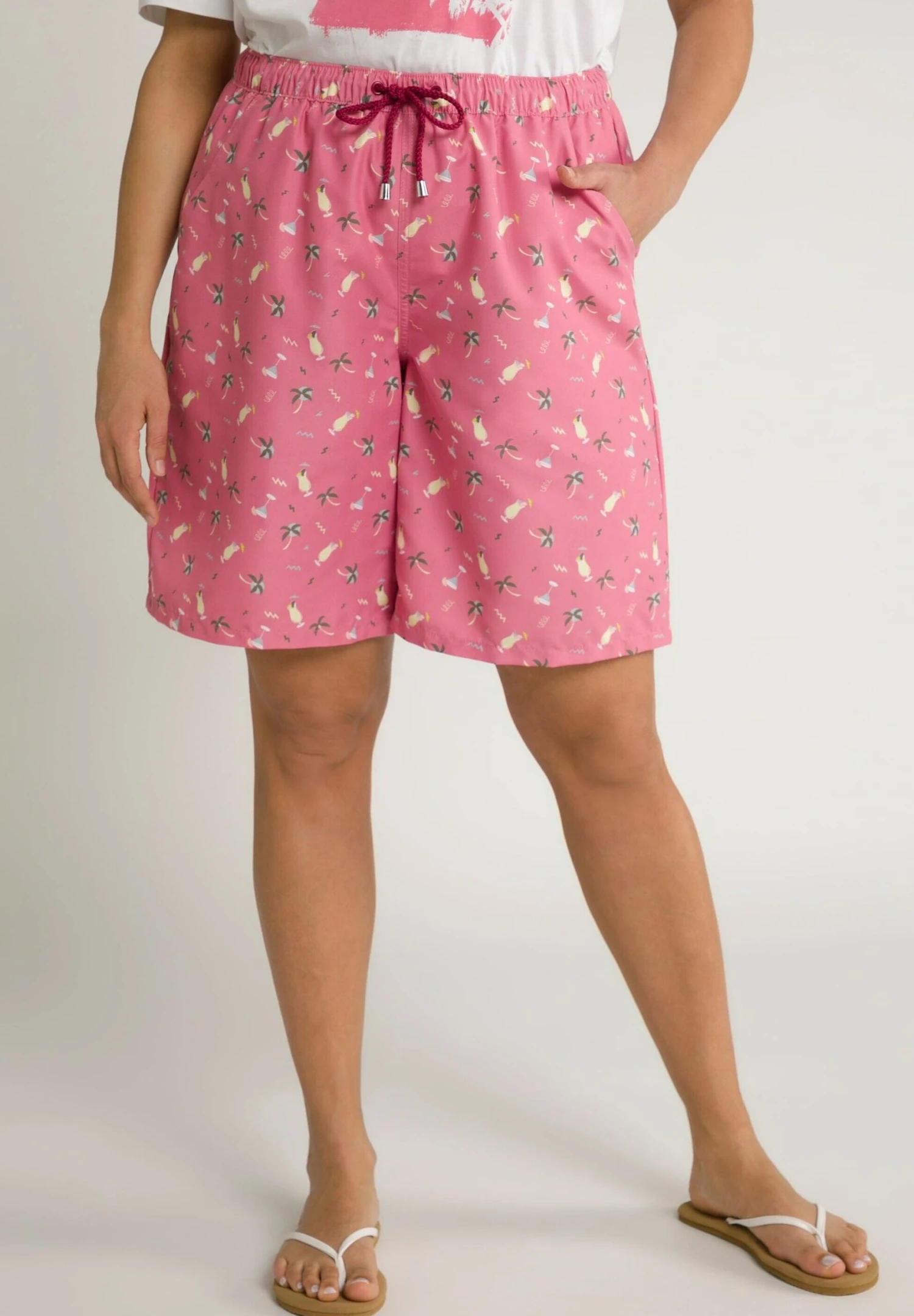 Ulla Popken MIKROFASER - Szorty - Magnolienrot 3 Ulla Popken MIKROFASER - Szorty - Magnolienrot