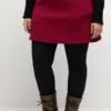 Ulla Popken Spódnica Trapezowa - Rouge Bordeaux