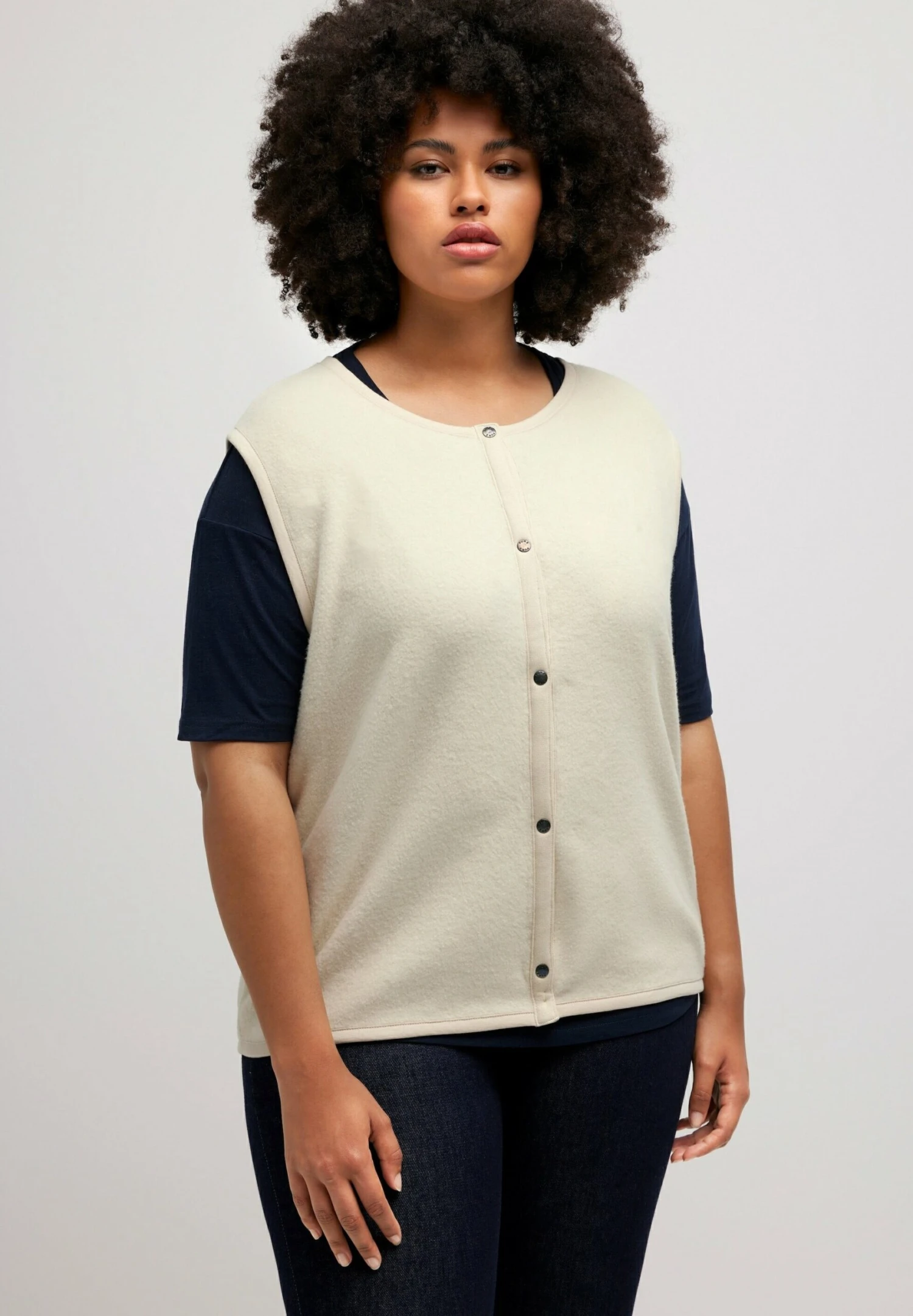 Ulla Popken Kamizelka - Popcorn 3 Ulla Popken Kamizelka - Popcorn