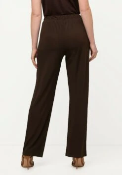Ulla Popken Spodnie Materiałowe - Pine Brown -Ulla Popken ca76a741cdf642e49397a6a4a3c2c797