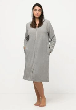 Ulla Popken Szlafrok - Gris Clair Chiné