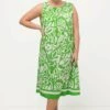 Ulla Popken ABSTRACT PRINT - Sukienka Letnia - Apple Green