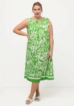 Ulla Popken ABSTRACT PRINT - Sukienka Letnia - Apple Green