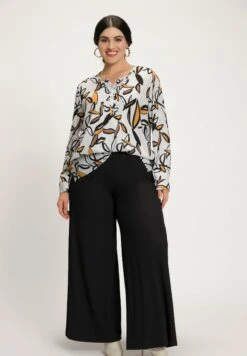 Ulla Popken BEDRUCKT, BIESEN, A-LINIE, RUNDHALS, LANGARM - Bluzka - Offwhite -Ulla Popken ccaad0fd7abc49bf91449caf0a282d9d