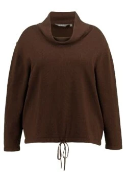 Ulla Popken MANCHES LONGUES - Sweter - Brun Acajou -Ulla Popken cdb406e0cf8a4a9d995e7b10eb962992