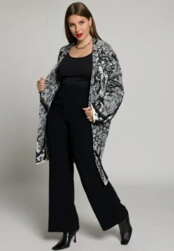 Ulla Popken LANG - Kardigan - Zwart -Ulla Popken cdc6adc322344ebd86704237a1b03782